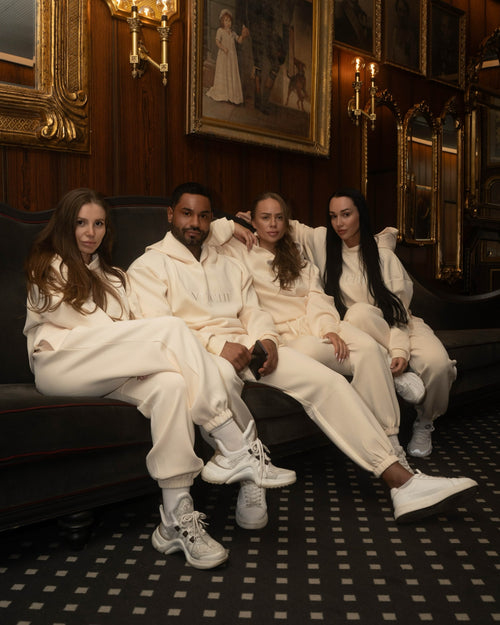 LUXE TRACKSUIT HOODIE OVERSIZED VANILLA