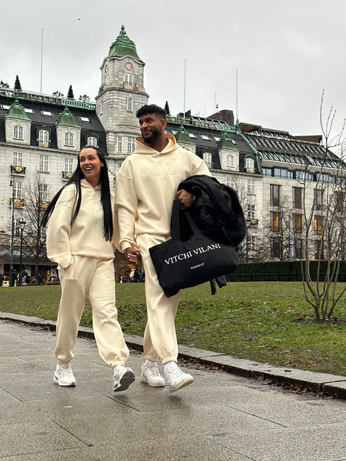 LUXE TRACKSUIT HOODIE OVERSIZED VANILLA (Men)
