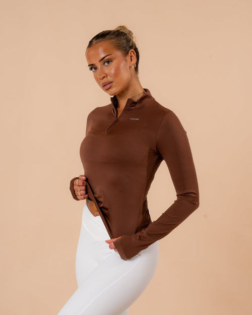 HALF ZIP MILK CHOCOLATE TOP - VITCHI VILANI