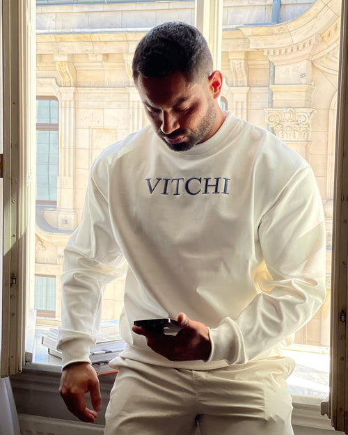 Old Money Crew Santorini Blue