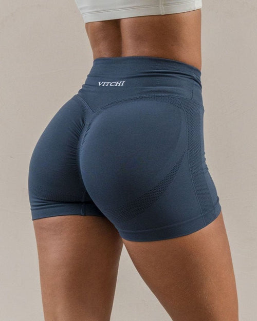 V - WAIST SCULPT SHORTS BLUE - Vitchi Norge