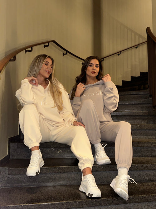 LUXE TRACKSUIT HOODIE OVERSIZED VANILLA