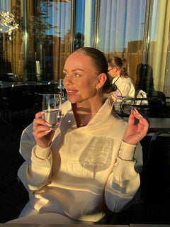 LUXE TRACKSUIT HOODIE OVERSIZED VANILLA