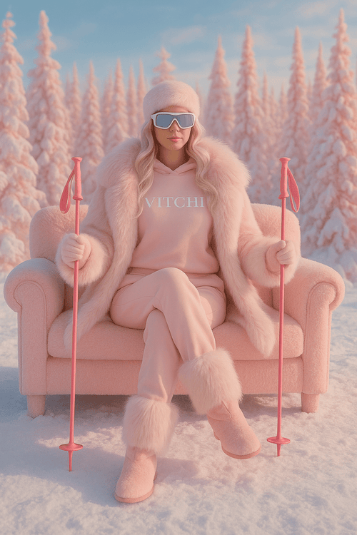 LUXE TRACKSUIT PANTS BABY PINK PRE - SALE - VITCHI VILANI