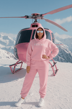 LUXE TRACKSUIT PANTS BABY PINK PRE - SALE - VITCHI VILANI
